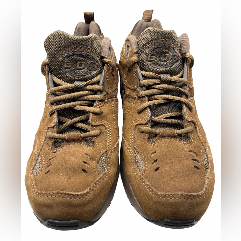 New Balance Men’s 608 Classic Trainer Sneakers Brown Suede 9.5 - Picture 2 of 6